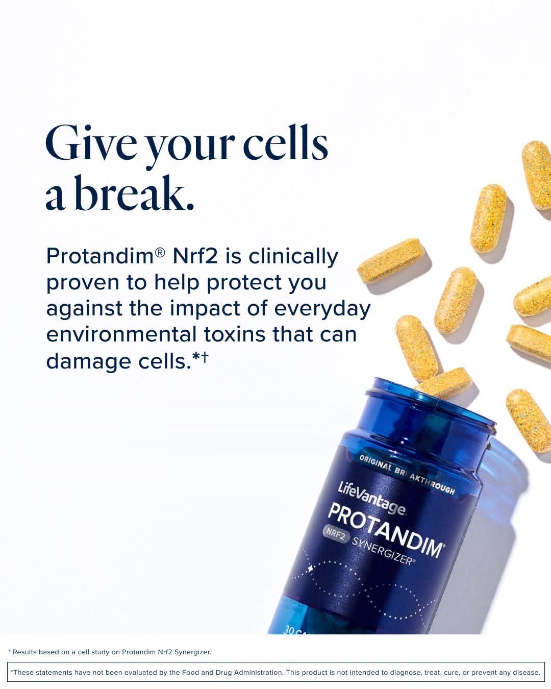 Protandim Nrf2 Synergizer bottle with supplement capsules